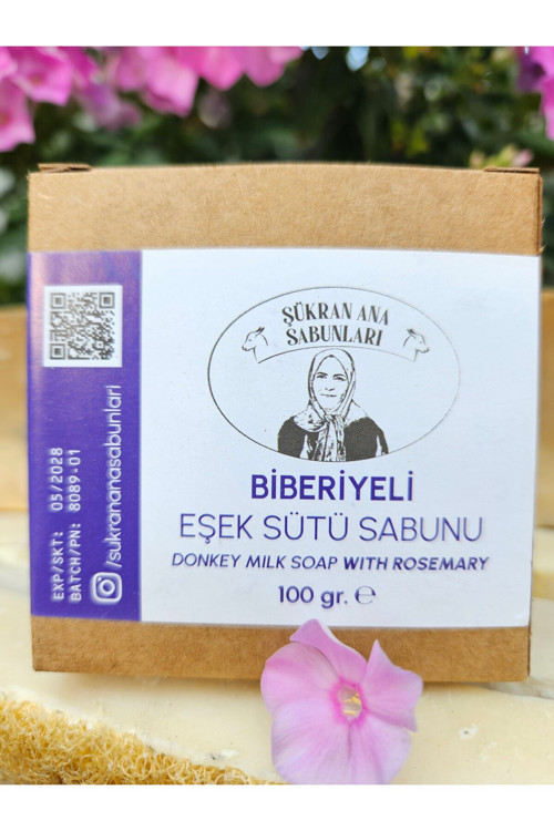 Biberiyeli Zeytin Yağlı Eşek Sütü Sabunu 100 Gr