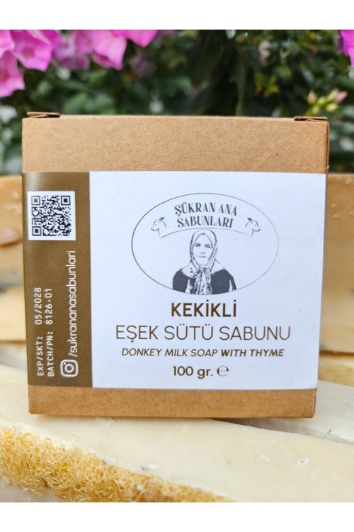 Kekikli Zeytin Yağlı Eşek Sütü Sabunu 100 Gr
