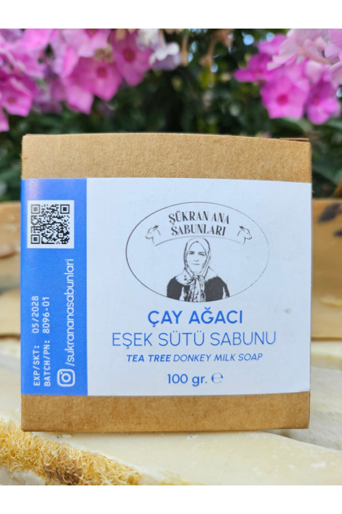 Çay Ağacı Zeytin Yağlı Eşek Sütü Sabun 100 Gr