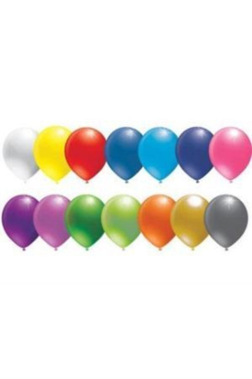 Metalik Karışık Renk Balon 20 Adet 12 İnc Lateks Balon