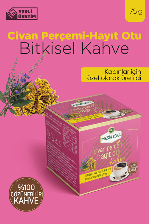 Civan Perçimi ve Hayıt Otu Katkılı Bitkisel Karışımlı Çözünebilir Kahve 75gr