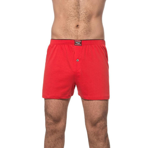 Erkek Pamuklu Şardonlu Boxer Düz Renk Baksır 0041