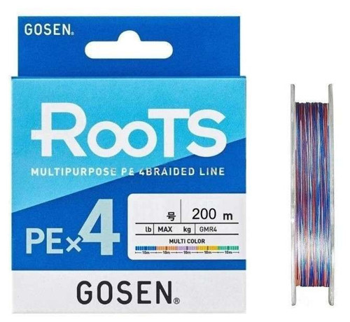 X4 Roots PE 4 Örgü Spin İpi 200mt Multi Color 0.8 PE