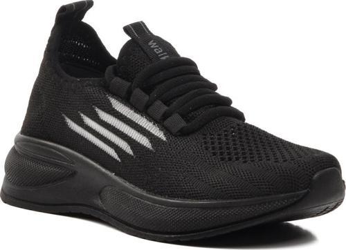 Ravello-F Siyah Süs Bağcıklı Fileli Çocuk Spor Ayakkabı