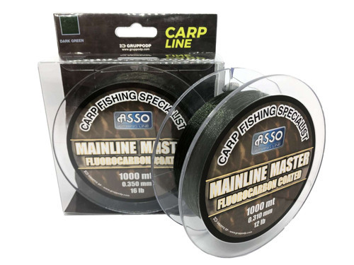 Mainline Master Carp FC COATED 1000mt Carp Line Dark Green