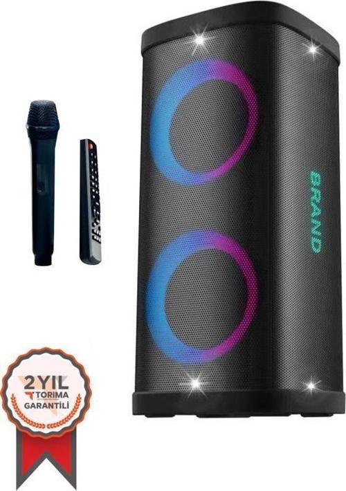 D18 Taşınabilir Kablosuz Bluetooth Hoparlör Siyah