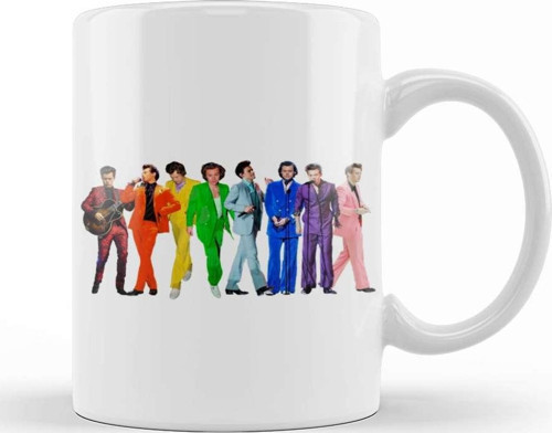 Harry Styles Rainbow Kupa Bardak Porselen
