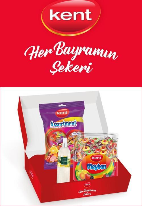 Assortment & Meybon Mini Meyveli Karışık Bayram Şekeri 2'li - Eyüp Sabri Tuncer Limon Kolonyası Hediyeli Paket