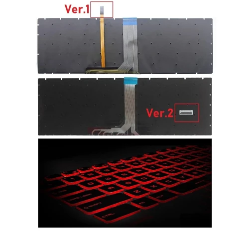 MSI GL75 9SE Klavye V2 Işıklı (RGB) Kırmızı Tuş