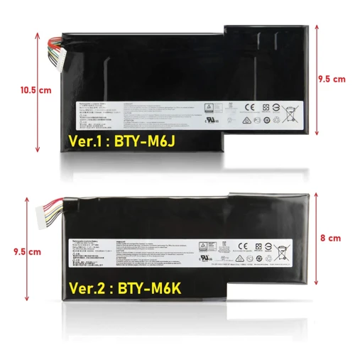 MSI GS73VR Batarya Pil RETRO V2