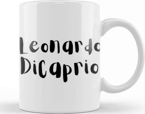 Leonardo Dicaprio Artwork Kupa Bardak Porselen