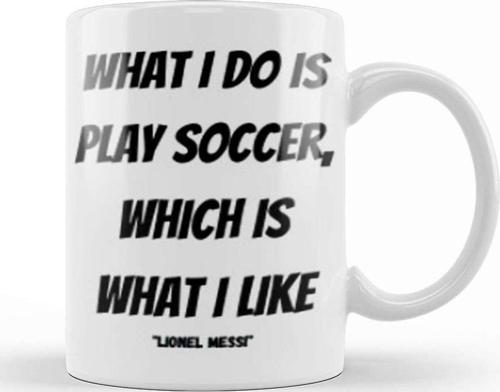 Lionel Messi Quotes Gifts Kupa Bardak Porselen