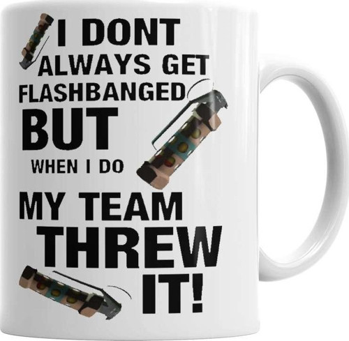 Counter Strike Flashbang Kupa Bardak Porselen