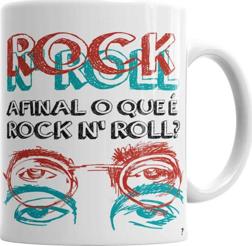Afinal O Que E Rock'Roll Kupa Bardak Porselen