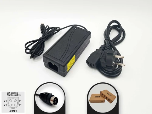 54V 1.7A 90W 4-Pin DIN Erkek 4PIN1 PoE Switch Adaptör RETRO