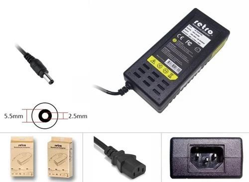 24V 3.75A 90W 5.5x2.5 mm Barkod Printer Adaptör RETRO
