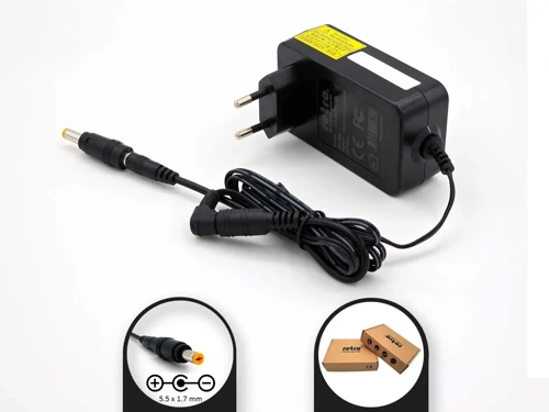 Casio 9V 2A 18W 5.5x1.7 mm İç Eksi (Ters Polarite) Adaptör RETRO