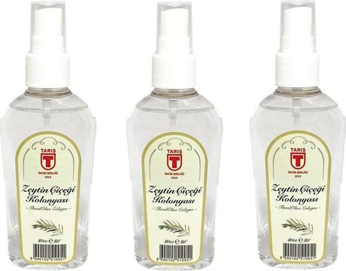 Tari̇ş Sprey Zeytin Çiçeği Kolonyası 80 ml - 3'lü