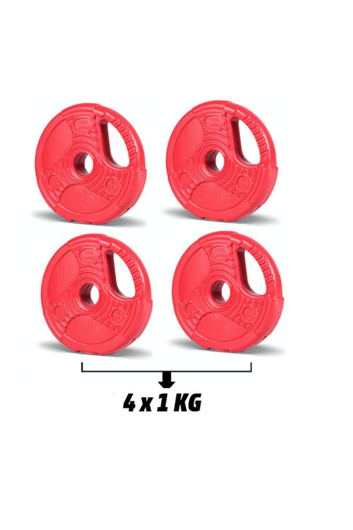 spor Grip Plate 1 Kg Kırmızı Plaka-4 Adet