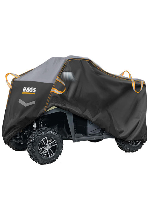 UTV Brandası, UTV Koruma Kılıfı, Örtüsü, Ağır Hizmet Tipi 4-6 Kişi(XL-420-175-190cm) Siyah-Gri