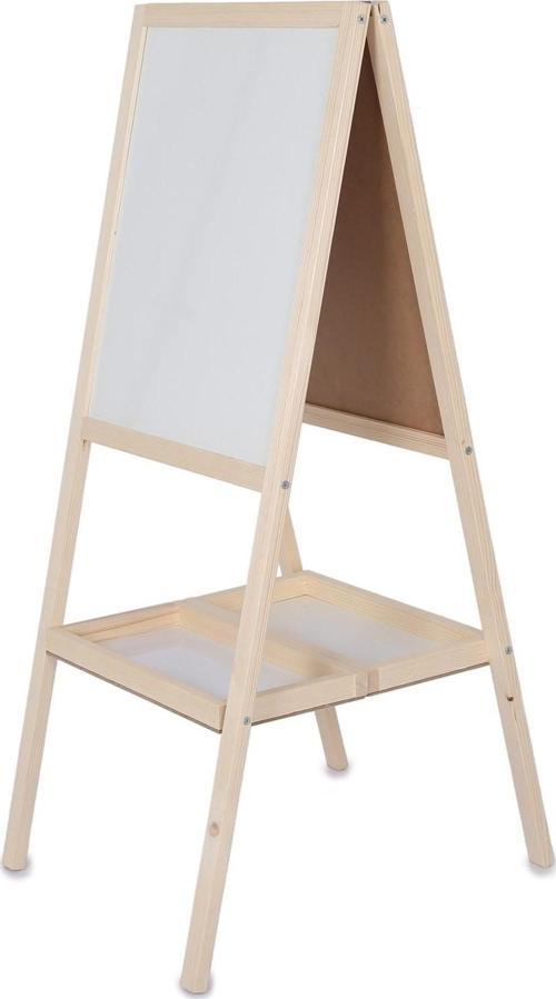 Öğrenci Tipi Ahşap Ayaklı Beyaz Siyah 40X50 Pan299