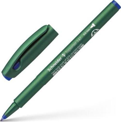 Fiber Uçlu Tükenmez Kalem Topwriter 147 Mavi 0,6 Mm 1473 (10 Lu Paket)