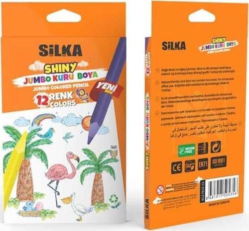 Jumbo Üçgen Kuru Boya Kalemi 12 Renk KL2.TJ12-12