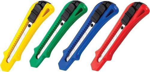 Maket Bıçağı Premium Plastik Geniş 18 Mm P-1824 (24 Lü Paket)