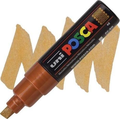 Posca Boyama Kalemi 8.0 Su Bazlı Poster Markörü Bronz PC-8K (6 Lı Paket)