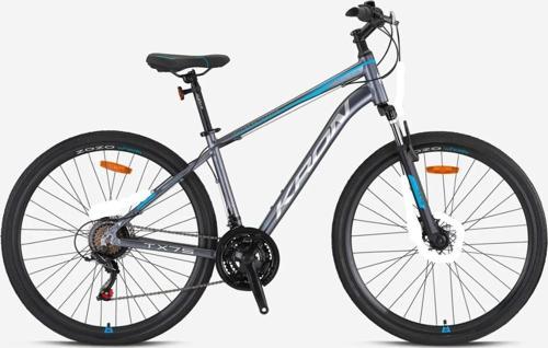 TX 75 Trekking V-Fren 28" Jant 17' Kadro 21 Vites Dağ Bisikleti Mat Gri Siyah Mavi