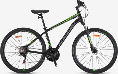 TX 75 Trekking V-Fren 28" Jant 17' Kadro 21 Vites Şehir Bisikleti Siyah Yeşil Gri