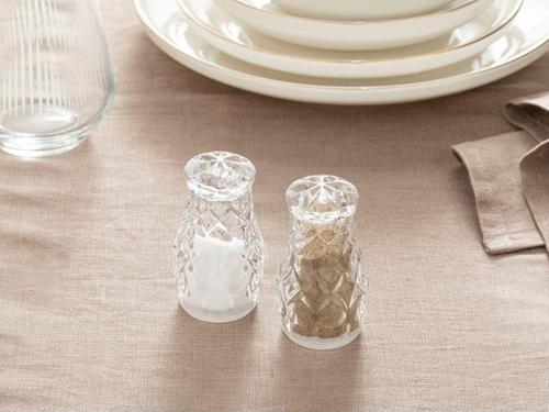 Agate Cam 2'li Tuzluk - Bıberlık 4,7X8,2 Cm Şeffaf