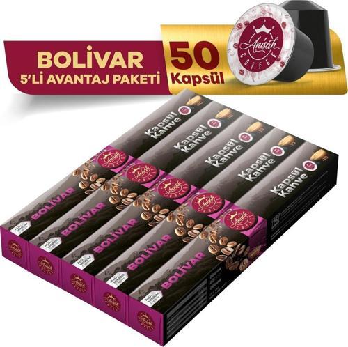 Bolivar Kapsül Kahve 5'li Set 50 Adet