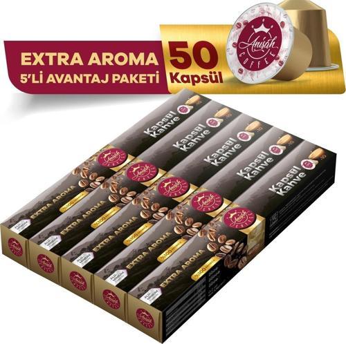 Extra Aroma Kapsül Kahve 5'li Set 50 Adet Nespresso Uyumlu