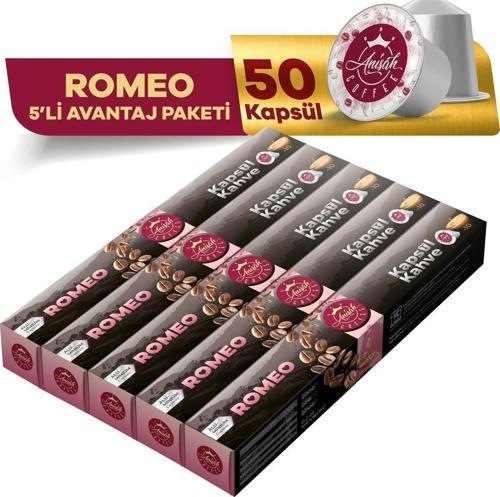 Romeo Kapsül Kahve 5'li Set 50 Adet