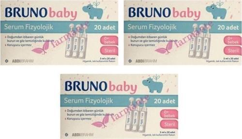 Serum Fizyolojik 5 ml X 20 Flakon 3 Kutu