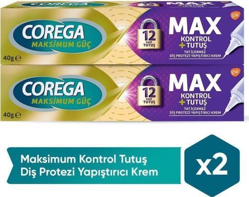 Maksimum Kontrol Protez Yapıştırıcı Krem 40gr 2'li Paket
