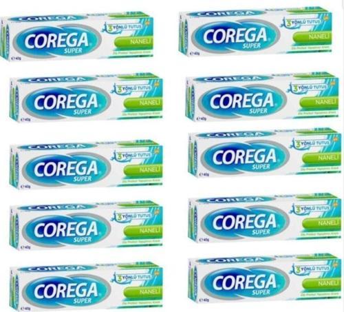 Süper Diş Protezi Yapıştırıcı Naneli Krem 40 gr 12 Adet