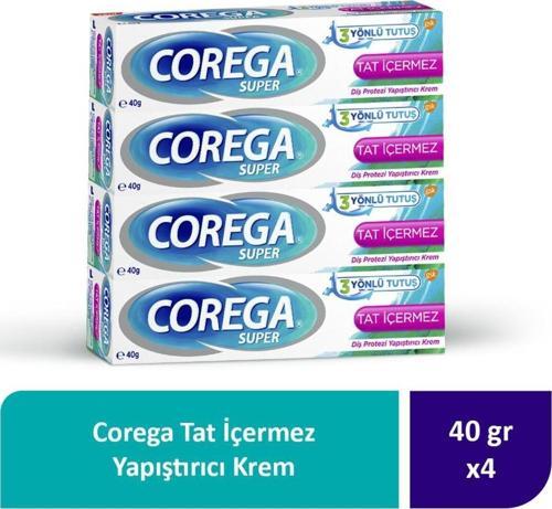 Süper Tatsız Diş Protezi Yapıştırıcı Krem 40 gr 12 Adet