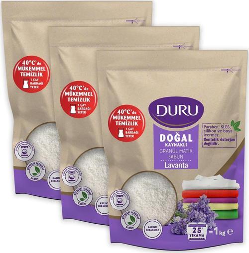 Granül Matik Sabun Lavanta 3 X 1kg
