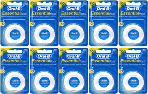 Essential Floss Diş Ipi 50 M - Özel Seri Unwaxed X 10 Adet