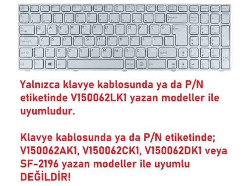 Casper Nirvana C710.7500-B145X Klavye Silver V2