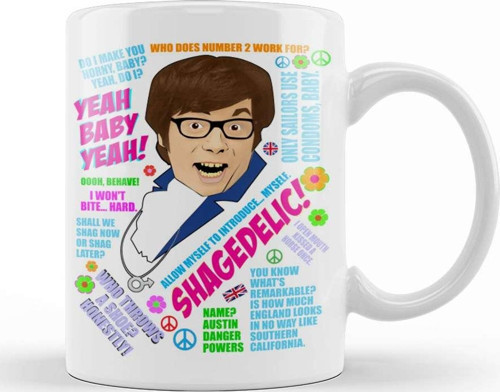 Austin Powers Quotes Kupa Bardak Porselen