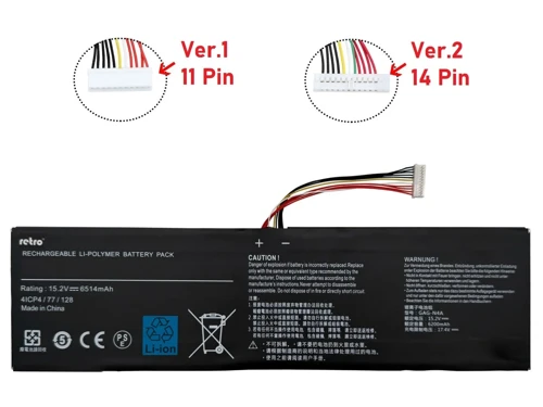 Gigabyte Aero 15S KB Batarya Pil RETRO V1 (11 Pin)