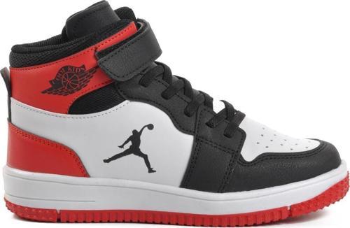 Haykat Uzun-F Siyah-Kırmızı Çocuk Hi Sneaker