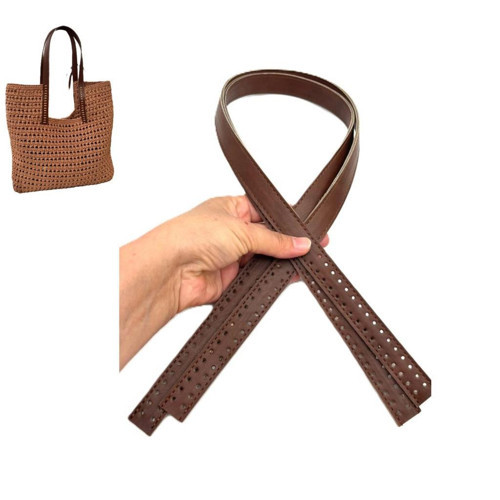 80x2 cm Taba Renk 16 Delikli Model Çift Çanta Sapı
