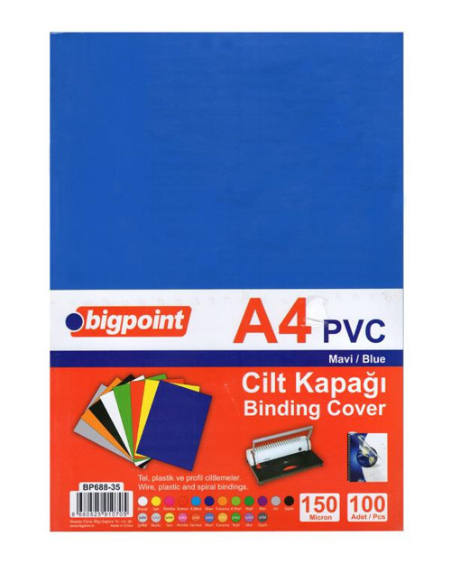 A4 Mavi Cilt Kapağı BP688-35