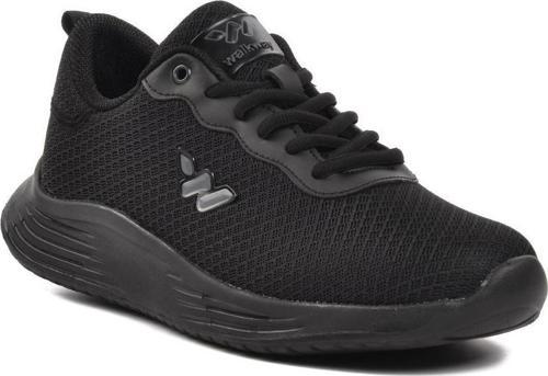 Aldan Siyah Fileli Hava Alan Unisex Spor Ayakkabı