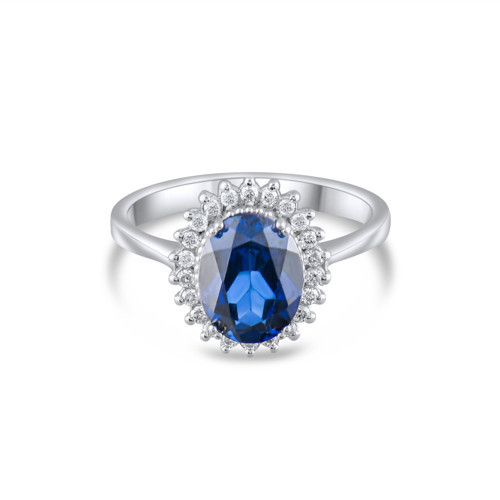 2.69 Karat Pırlanta Safir Yüzük, Doğal Pırlanta, Sertifikalı Mücevher, Beyaz Altın