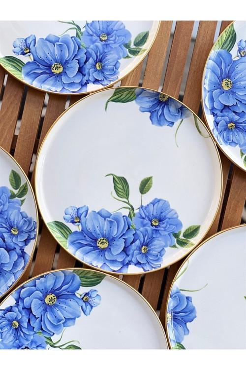 6'lı Modern Lüks Ocean Servis Tabağı 26cm